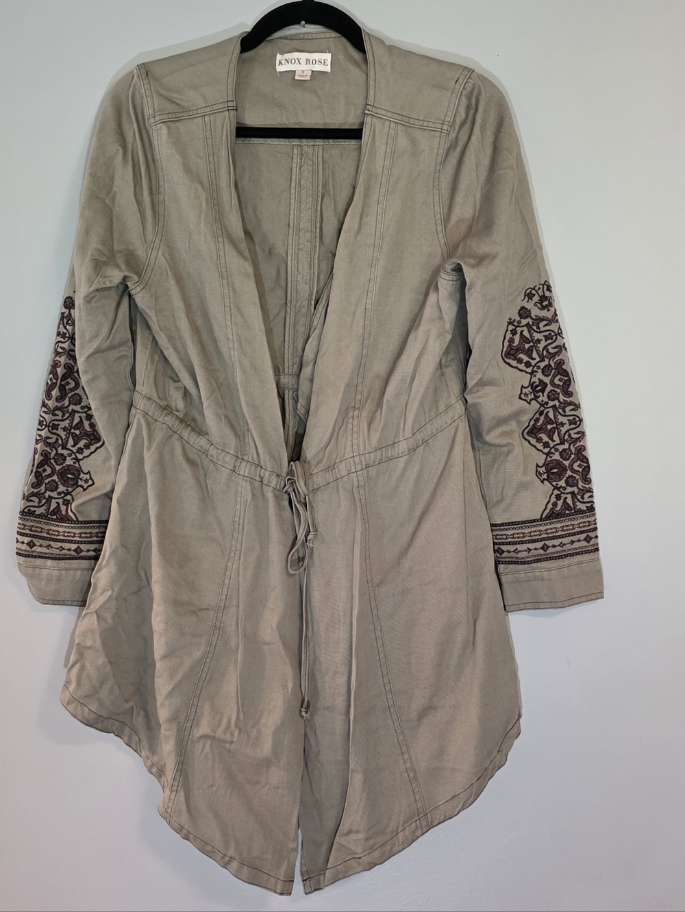 Knox Rose Light Beige/Taupe Jacket with White Label